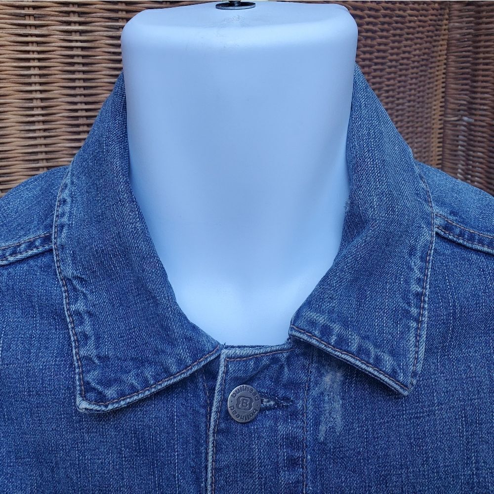 Bullhead Distressed Denim Jacket M - Picture 4 of 10
